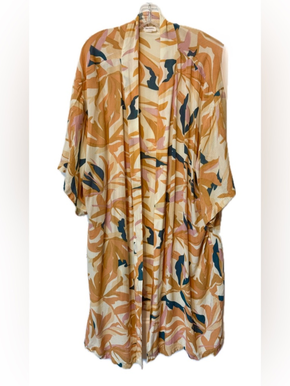 World Market Tropical Kimono Duster One Size Boho Beach Cover Up Resort